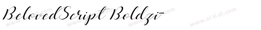 BelovedScript Boldzi字体转换